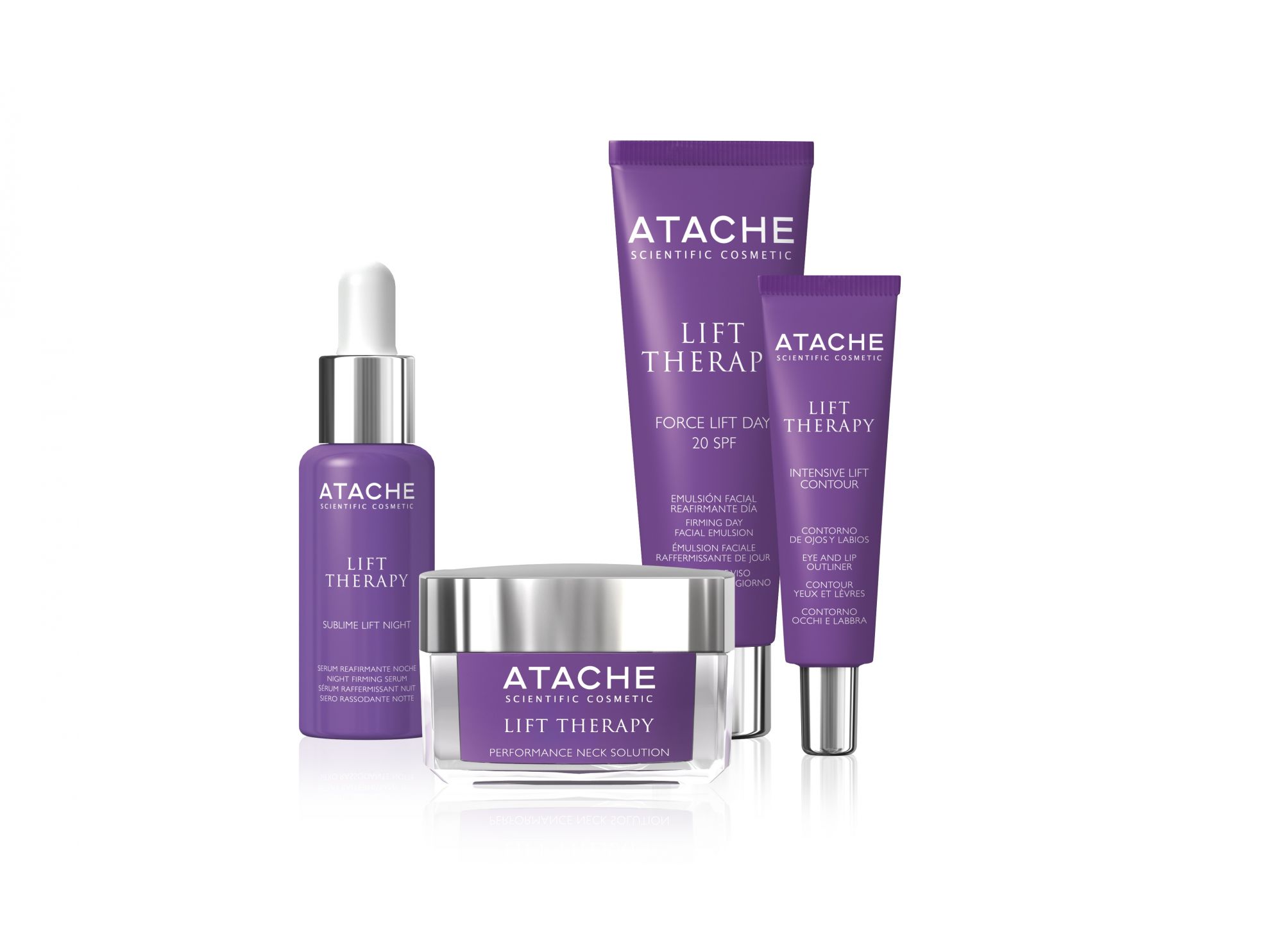 Cosmétiques Lift Thérapy de la marque ATTACHE pour rajeunir le visage à La Rochelle